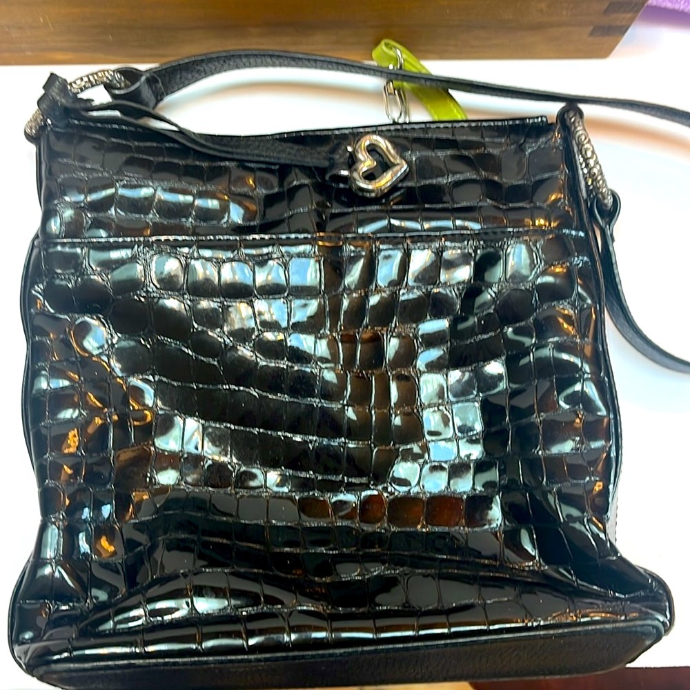 Cher Brighton Patent Leather Shoulder/Crossbody Bag